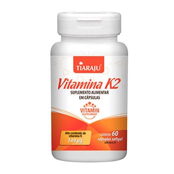 Vitamina K2 149mcg 60 Cápsulas Softgel - Tiaraju Vitamina K2 149mcg 60 Cápsulas Softgel - Tiaraju