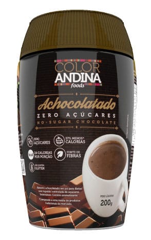 Achocolatado Zero Açúcar 200g Color Andina Achocolatado Zero Açúcar 200g Color Andina