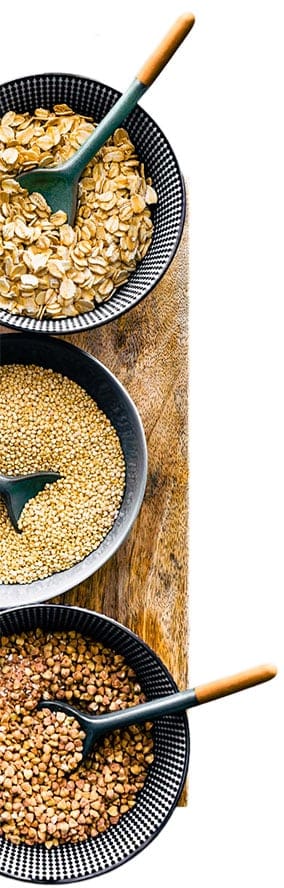 Grãos Integrais Comida Natural para Acamar Bebê