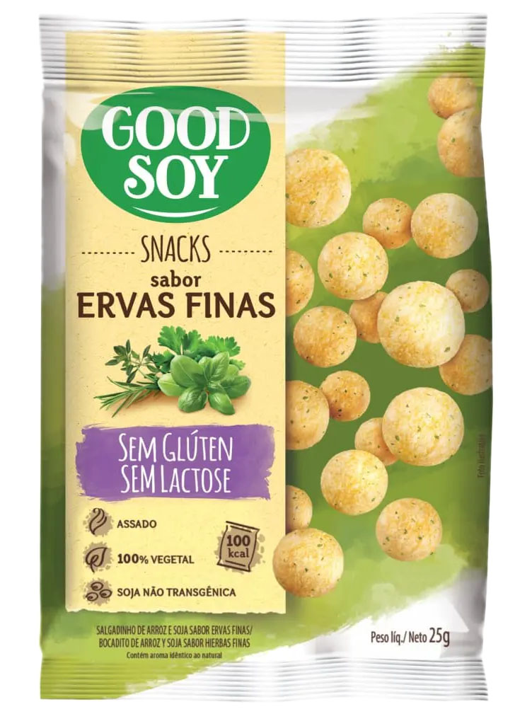 Snack de Ervas Finas 25g Sem Glúten Sem Lactose - Good Soy