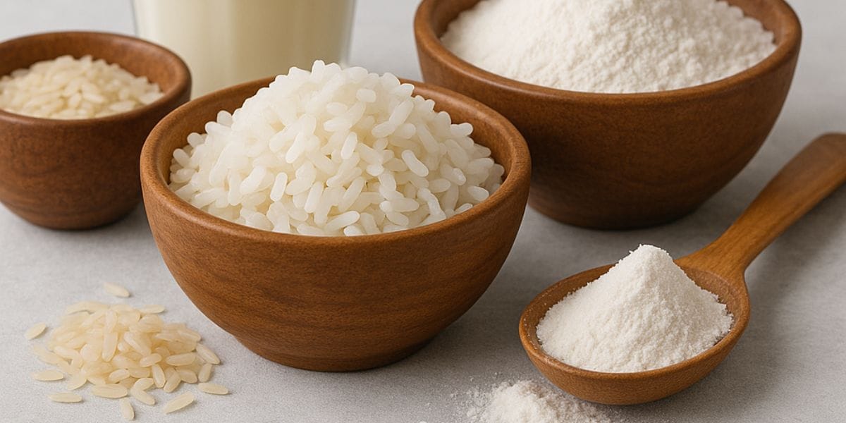 como usar farinha de arroz