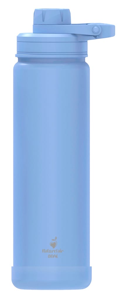 Melhor Garrafa Térmica Premium Azul 650ml - Nature Fair